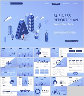 科技风3D人工智能PPT模板