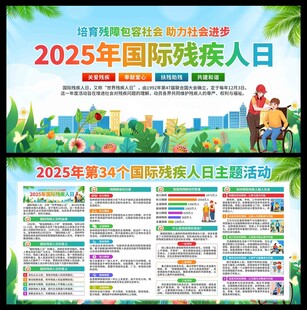 2025年国际残疾人日展板