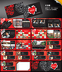 红色主题纪念册