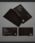 黑色名片设计
