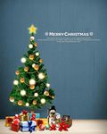 圣诞节平安夜树海报