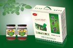 辣木酱礼盒包装设计平面展开图