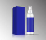 贴图样机   瓶子   纸盒