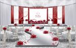 大理石小清婚礼舞台区效果图