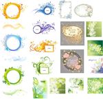 矢量花纹  边框