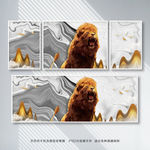 狮子北欧装饰画