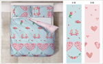 火烈鸟婚庆床品四件套 家纺图案