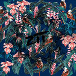 花鸟 叶子 复杂花 蝎尾蕉 鹤