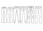 服装设计裤装线稿全集 中