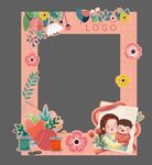 母亲节手持拍照框 拍照板