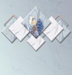 几何麋鹿背景墙