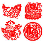 矢量鱼图制作文件雕刻鱼合集