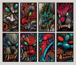 矢量手绘日式传统神兽