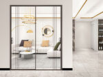 极窄极简风格推拉门效果背景