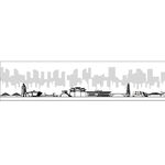 万州剪影立体黑白