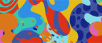 彩色抽象图案