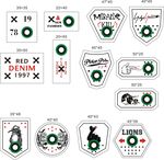 休闲唯美皮标装饰标辅料