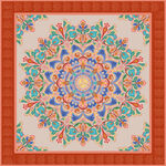 唐代藻井宝相花纹