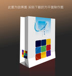 现代科技几何图形手提袋