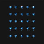 可视化大屏UI图标组件