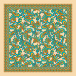 复古佩斯利腰果花丝巾方巾设计