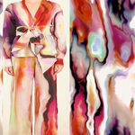 抽象风格时尚服装设计图