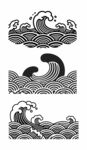 海浪图案设计元素