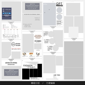 淘宝天猫女装空白通用模板图片