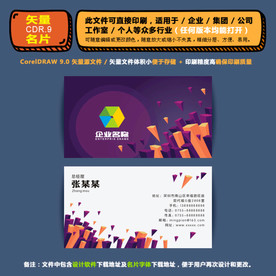 高档矢量名片企业公司通用名片