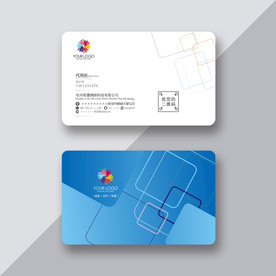蓝色名片 企业名片