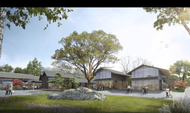 园林景观效果图公园绿化建筑效果