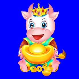 牛年门画牛年门贴卡通牛