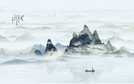 山水画 水墨山水画 意境山水画