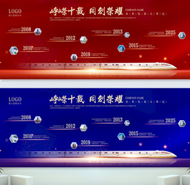 企业历程 公司历程展板