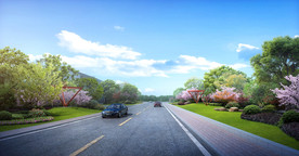 道路效果图景观效果图市政效果图