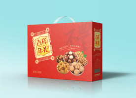 年货礼箱通版包装（平面展开图）