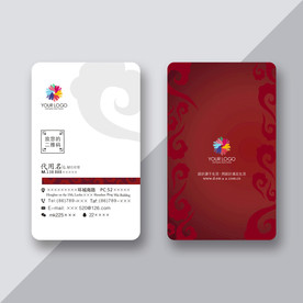 名片中国红名片