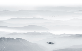 水墨山水画