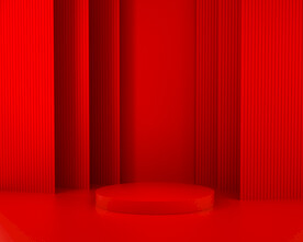 红色C4D海报背景