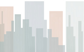 抽象几何城市背景壁画图片