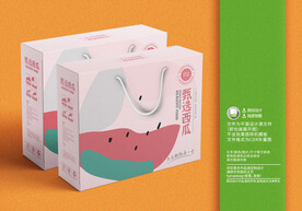 水果西瓜包装盒设计