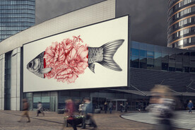 超市生鲜区创意鱼