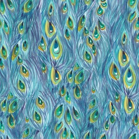 孔雀翎孔雀羽毛手绘图