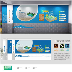 校园文化墙保护水资源