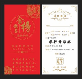 谢师升学宴邀请函 