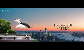 空中别墅 户外广告 