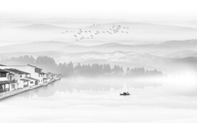 水墨山水画