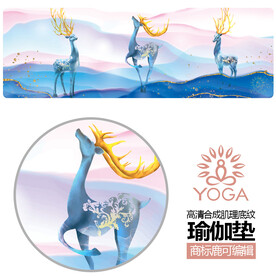 瑜伽垫图案花