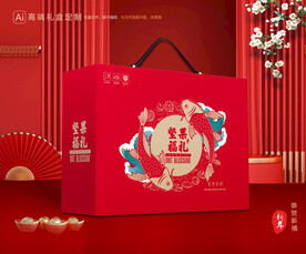 坚果礼盒 年货包装