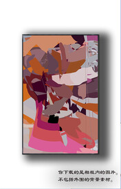 欧式抽象装饰画